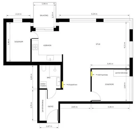 Modern 2bed Sea View @ Barcode أوسلو