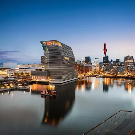 شقة Modern 2bed Sea View @ Barcode أوسلو