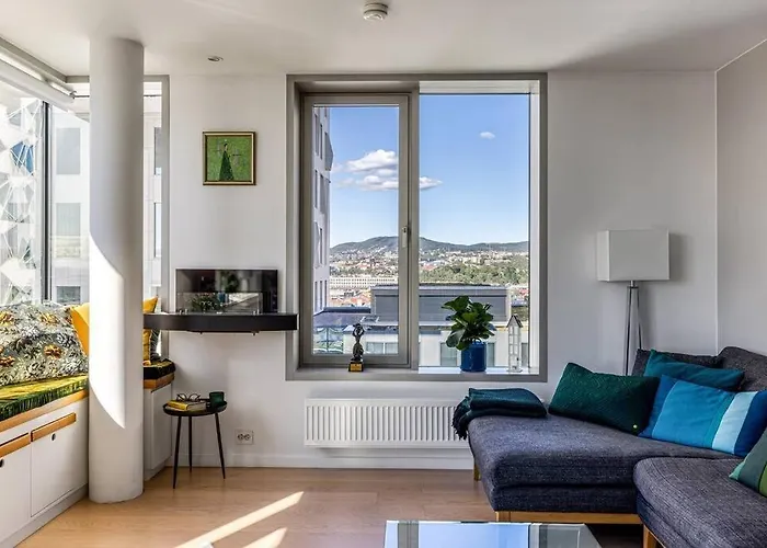 Modern 2bed Sea View @ Barcode Lägenhet Oslo